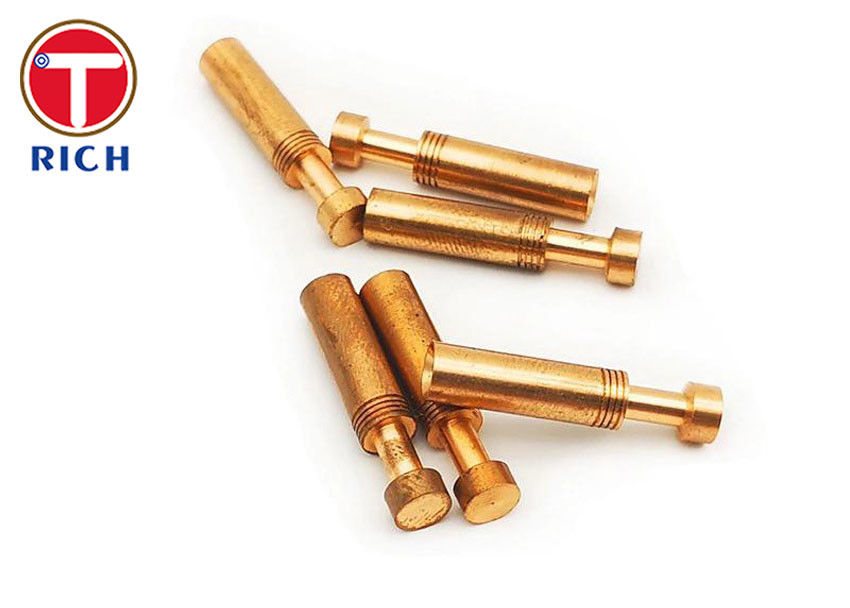 OEM CNC Brass Parts For Copper Fiber Optic AC / DC Pin Metal Processing